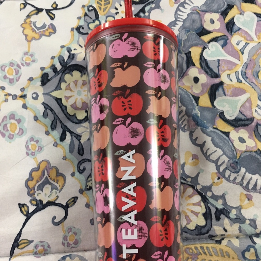 Teavana 20 oz New Cold Cup Apple Design